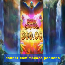 sonhar com macaco pequeno